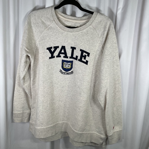 Vtg League Yale Bulldogs Pullover Crewneck XL Collegiate Sweatshirt Embroidery - Picture 1 of 7